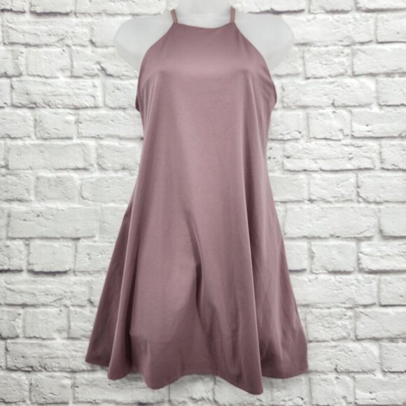 Madewell Dresses & Skirts - Madewell Mauve Shadow Flex Fitness Dress with Built In Shorts Size Small